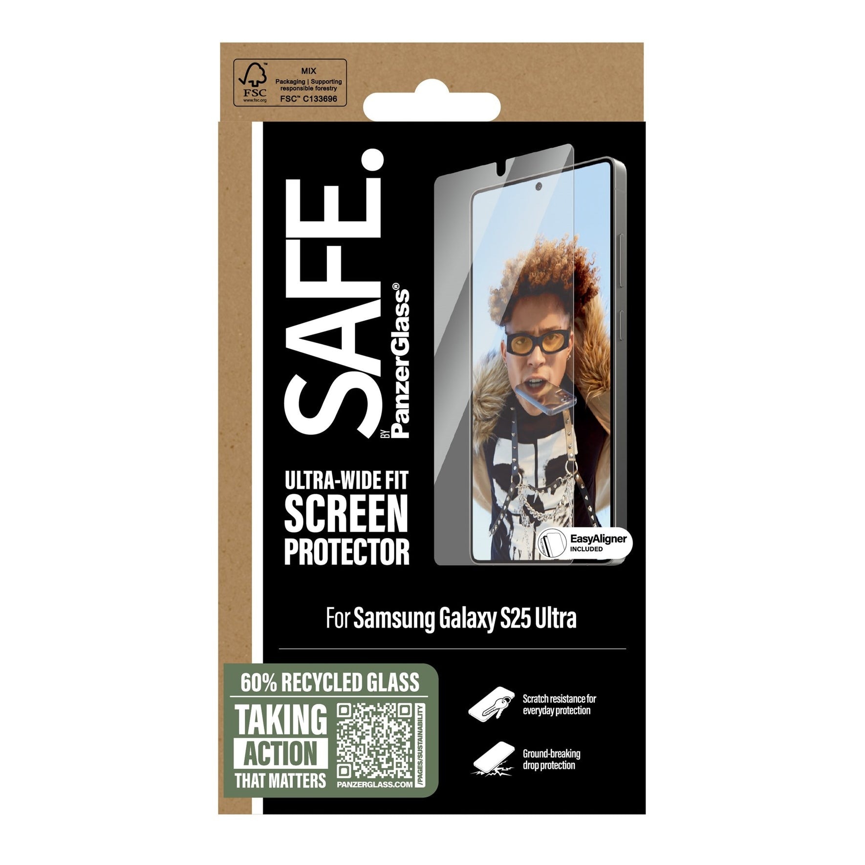 Samsung Galaxy S25 Ultra Screen Protector Ultra Wide Fit (with EasyAligner)