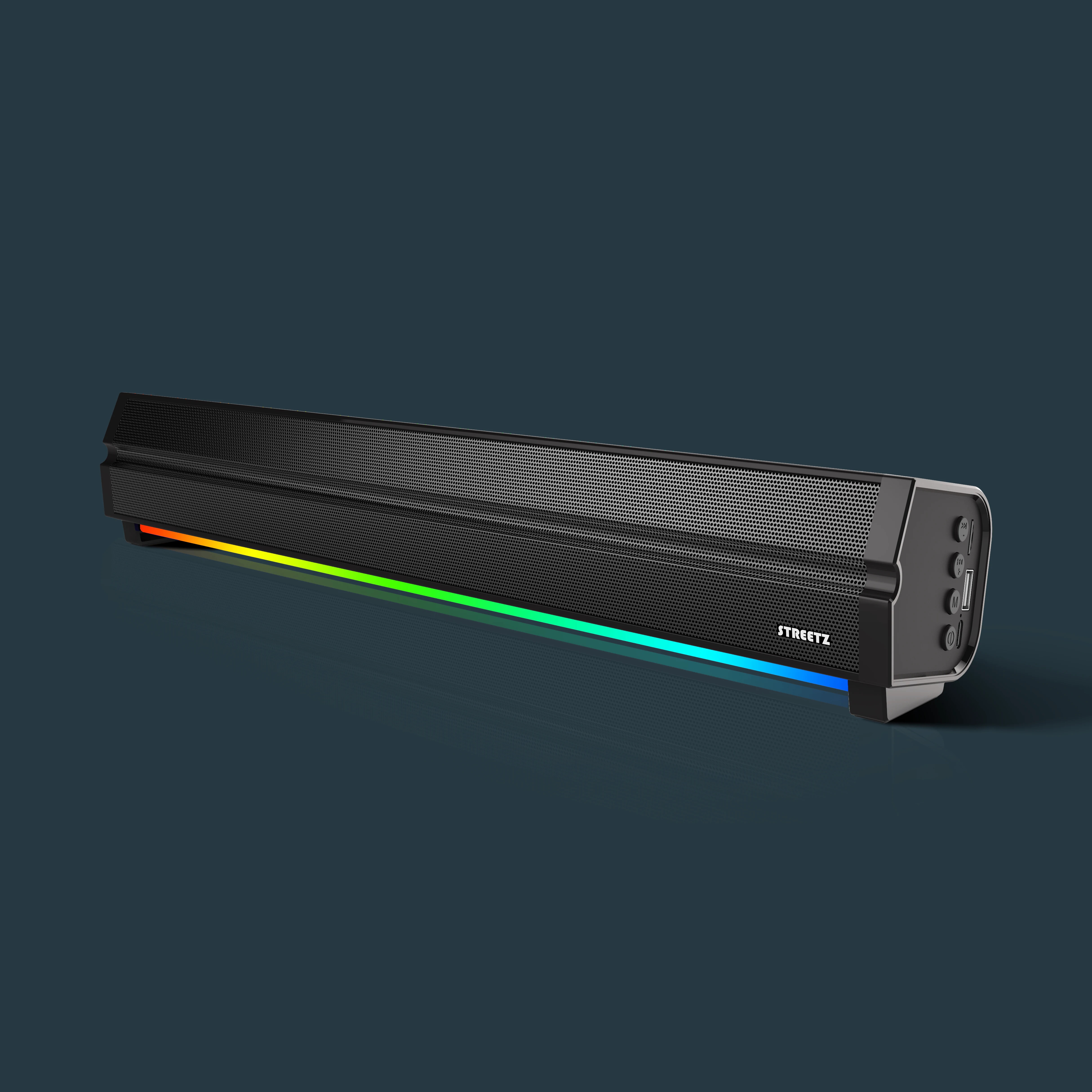 Altavoz Bluetooth con iluminación RGB, negro