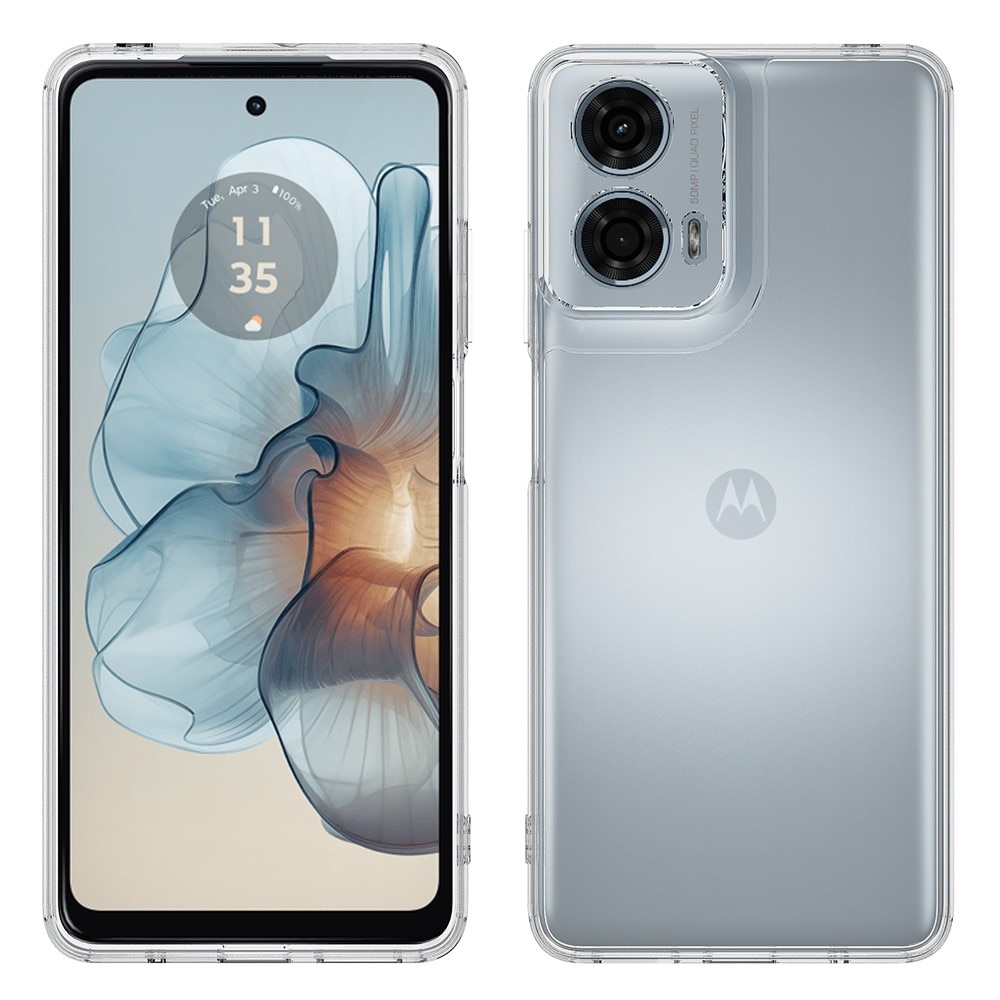 Funda híbrida para Motorola Moto G85 transparente