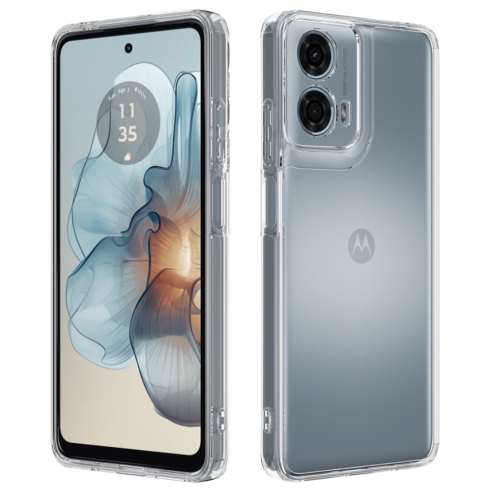 Funda híbrida para Motorola Moto G85 transparente