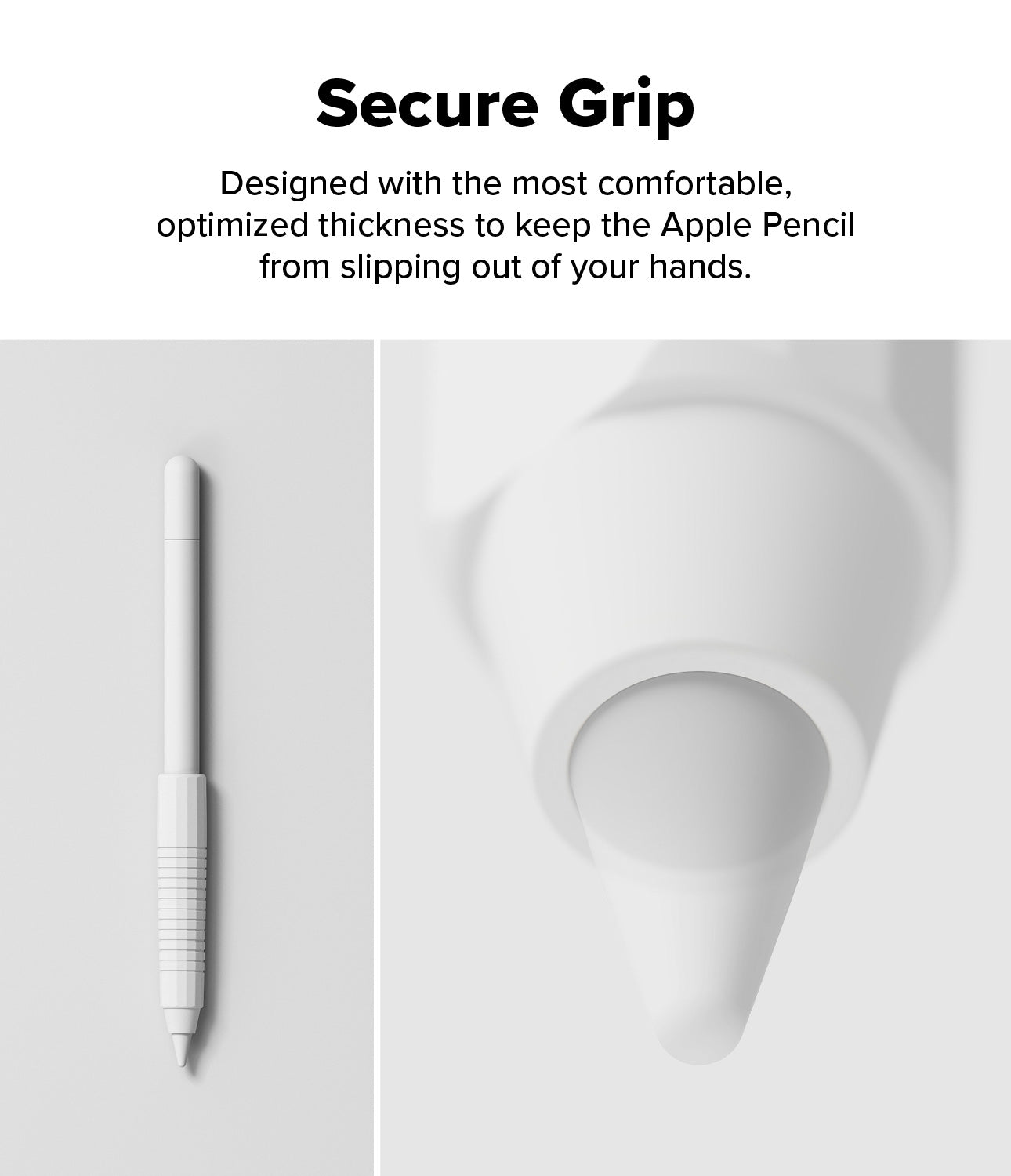 Silicone Grip Holder Apple Pencil blanco