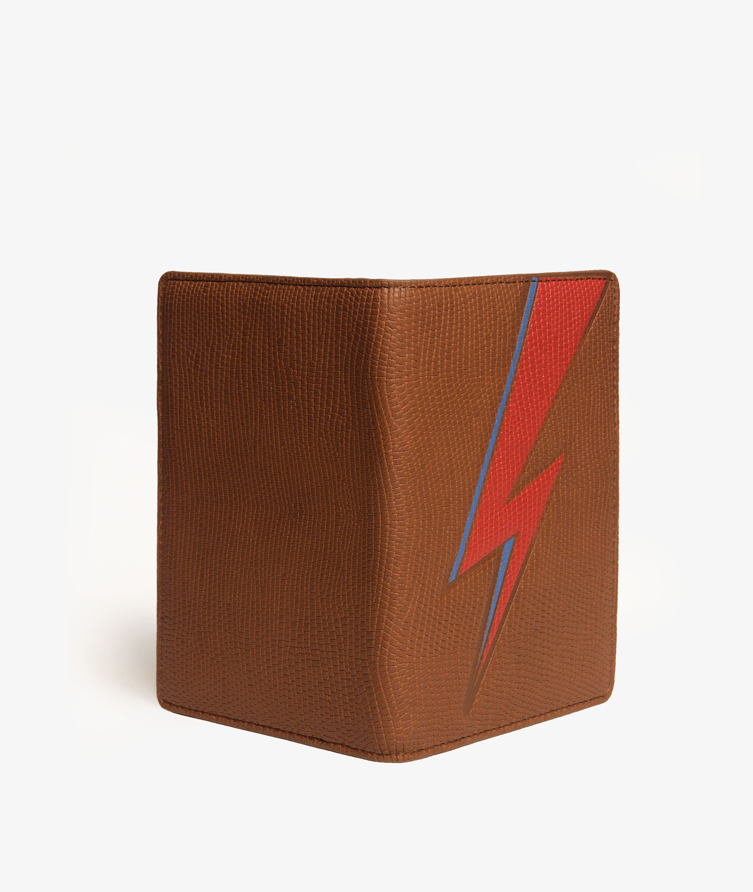 Funda para pasaporte Bowie Lightning Lizard Cognac