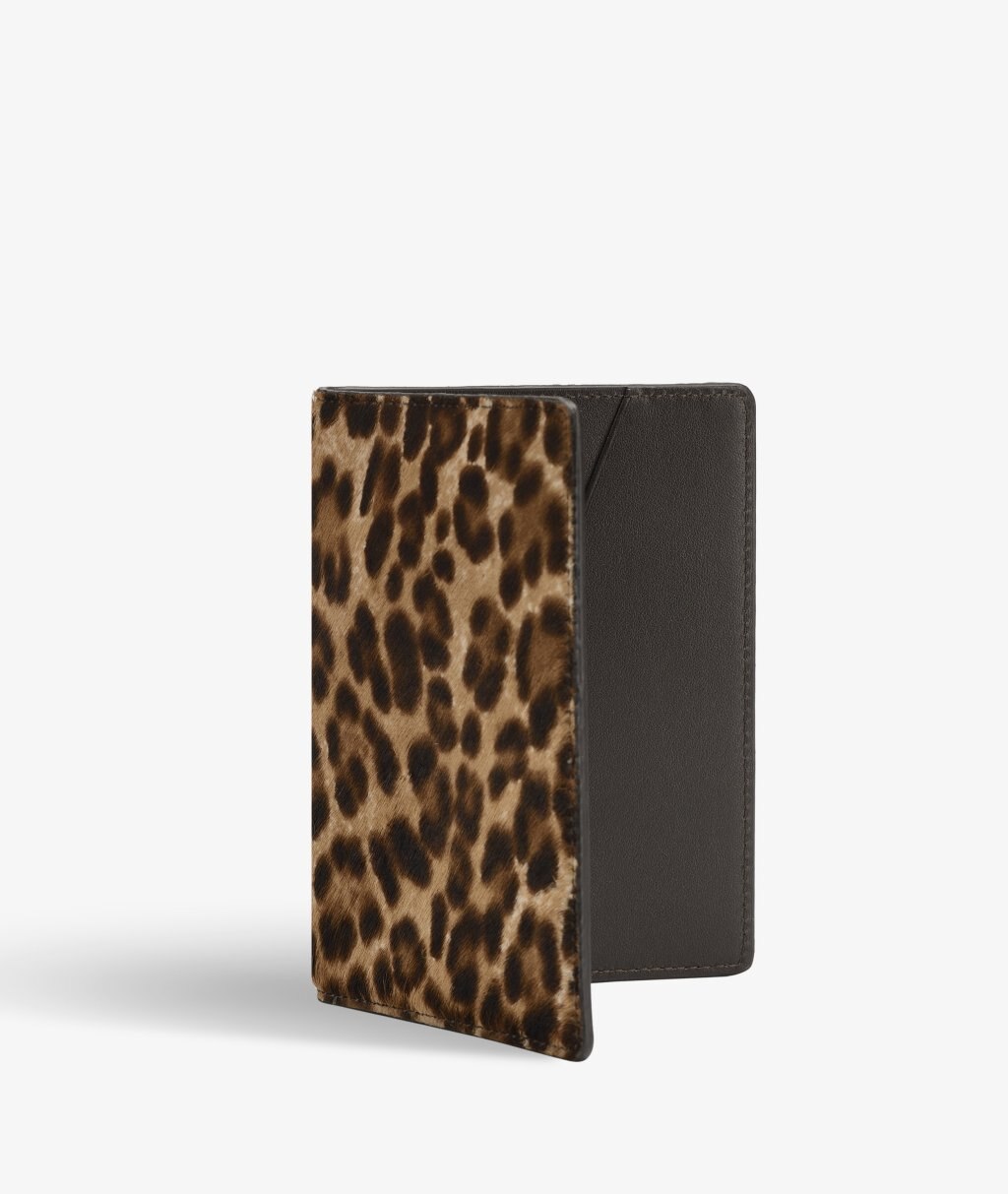 Funda para pasaporte Pony Leopardo Camel