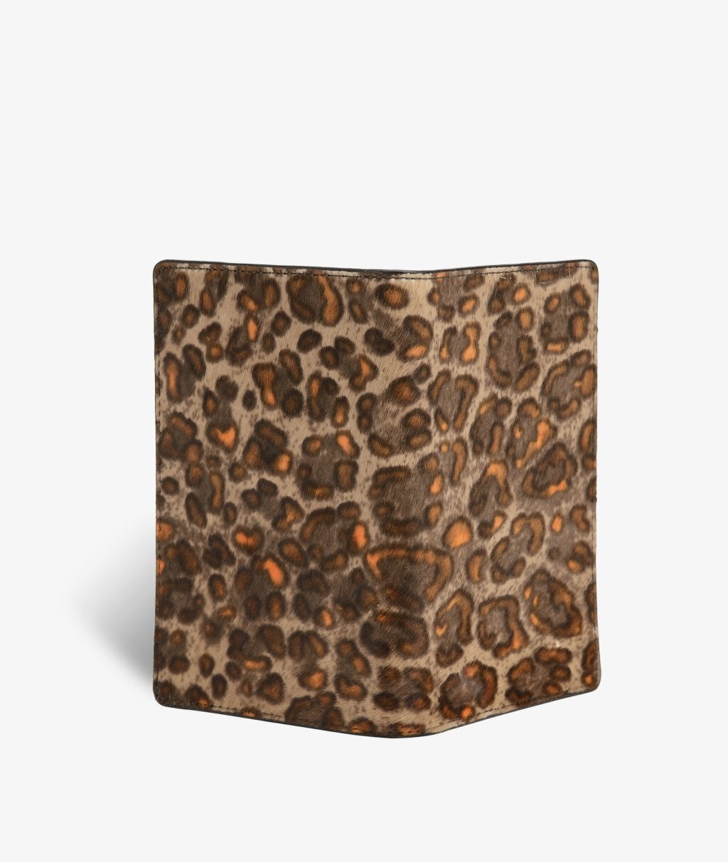 Funda para pasaporte Pony Leopardo Camel/Orange