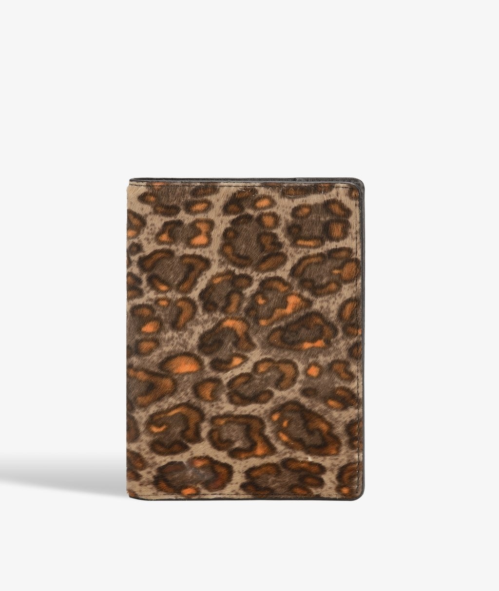 Funda para pasaporte Pony Leopardo Camel/Orange