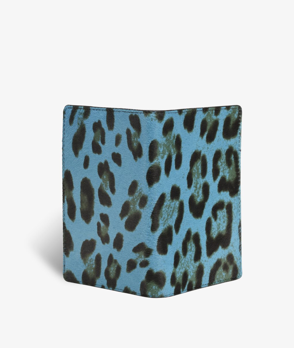 Funda para pasaporte Pony Leopardo Turquoise