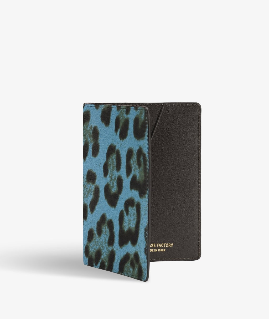 Funda para pasaporte Pony Leopardo Turquoise