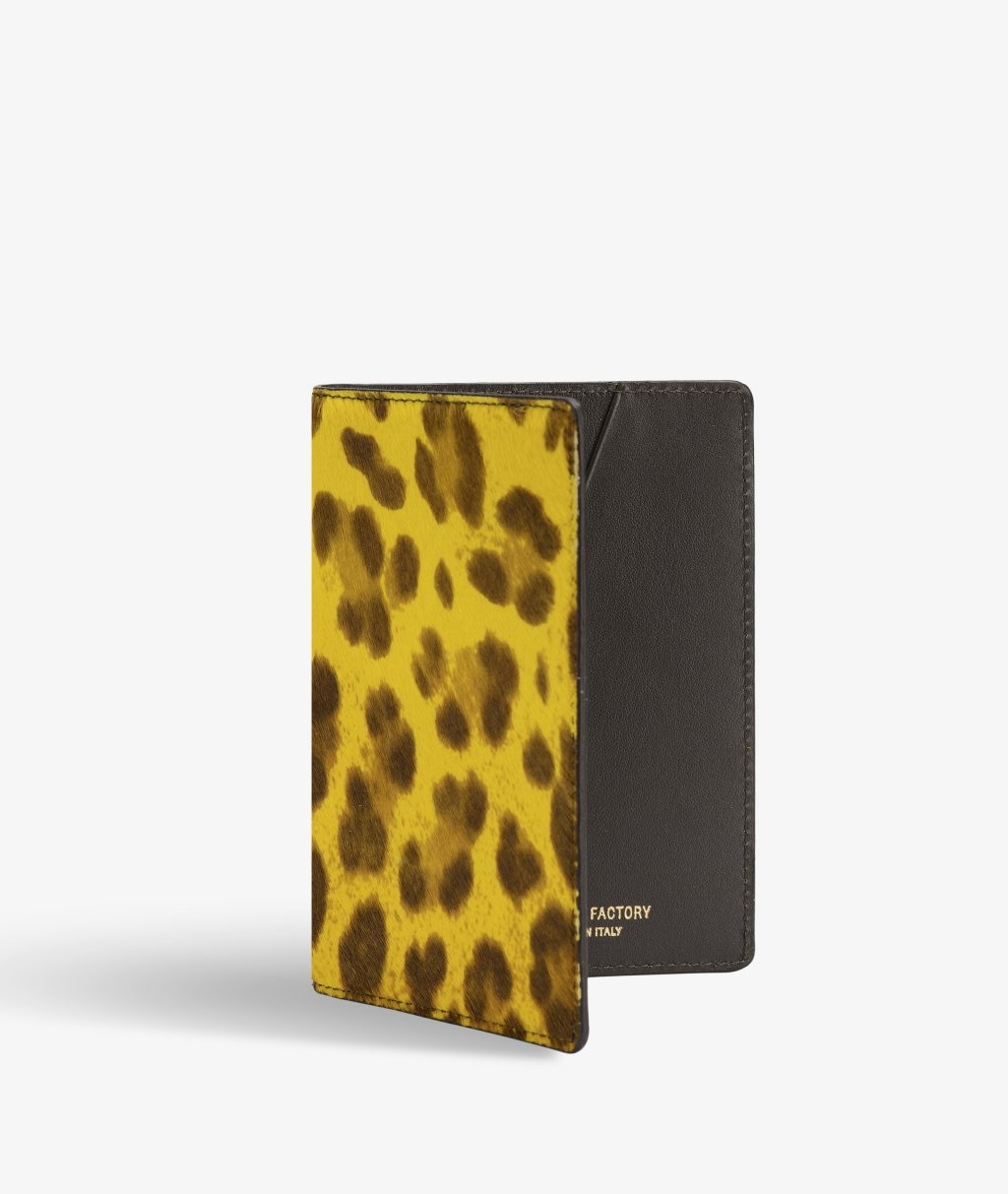 Funda para pasaporte Pony Leopardo Yellow