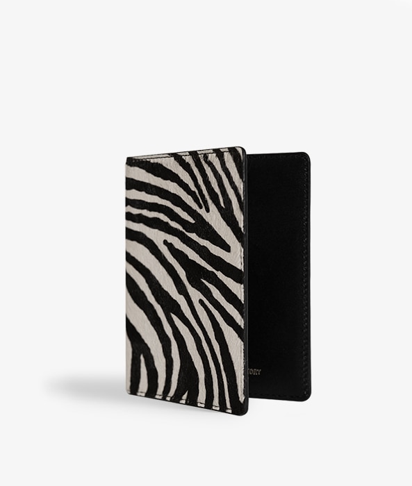 Funda para pasaporte Pony Zebra Black/White