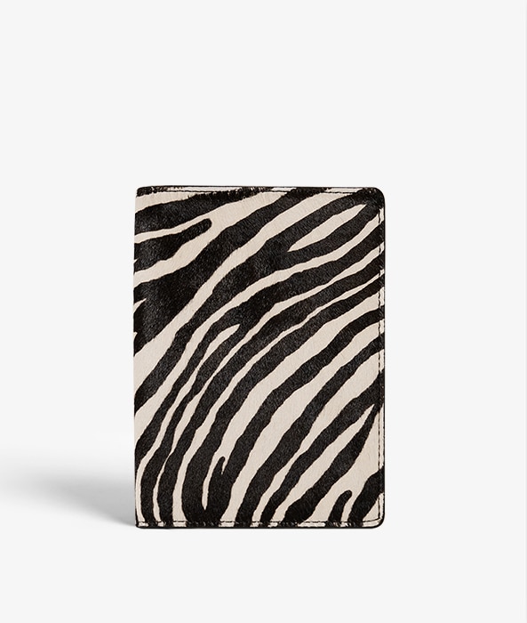 Funda para pasaporte Pony Zebra Black/White