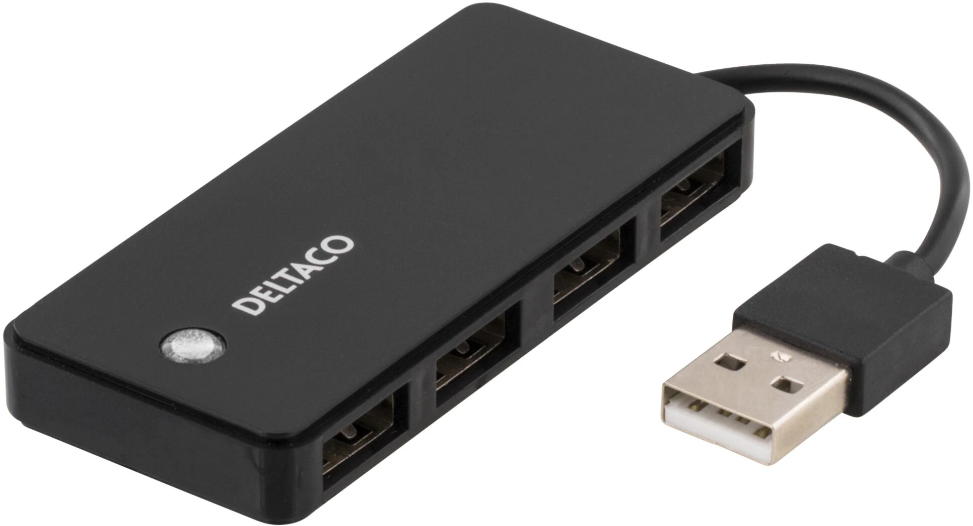 Concentrador USB-A 4x USB-A negro