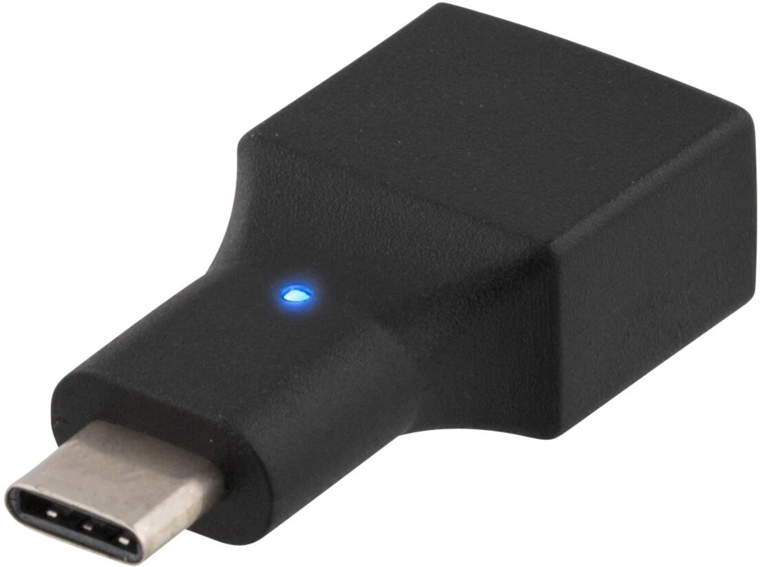 USB 2.0 Adaptador de USB-C a USB-A negro