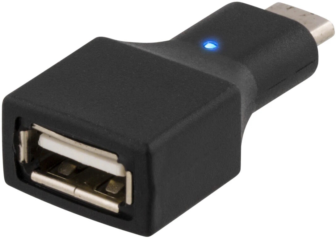 USB 2.0 Adaptador de USB-C a USB-A negro