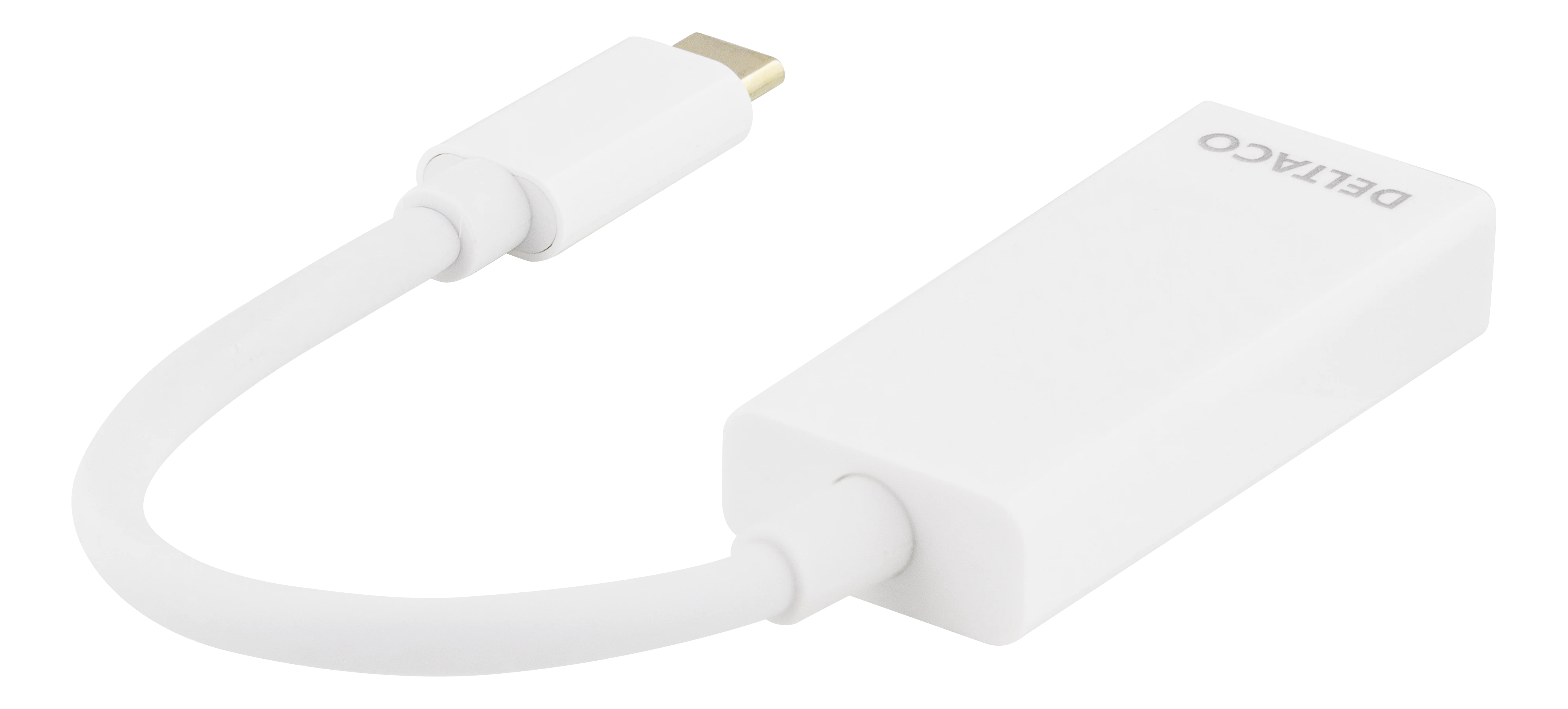 Adaptador de USB-C a DisplayPort blanco