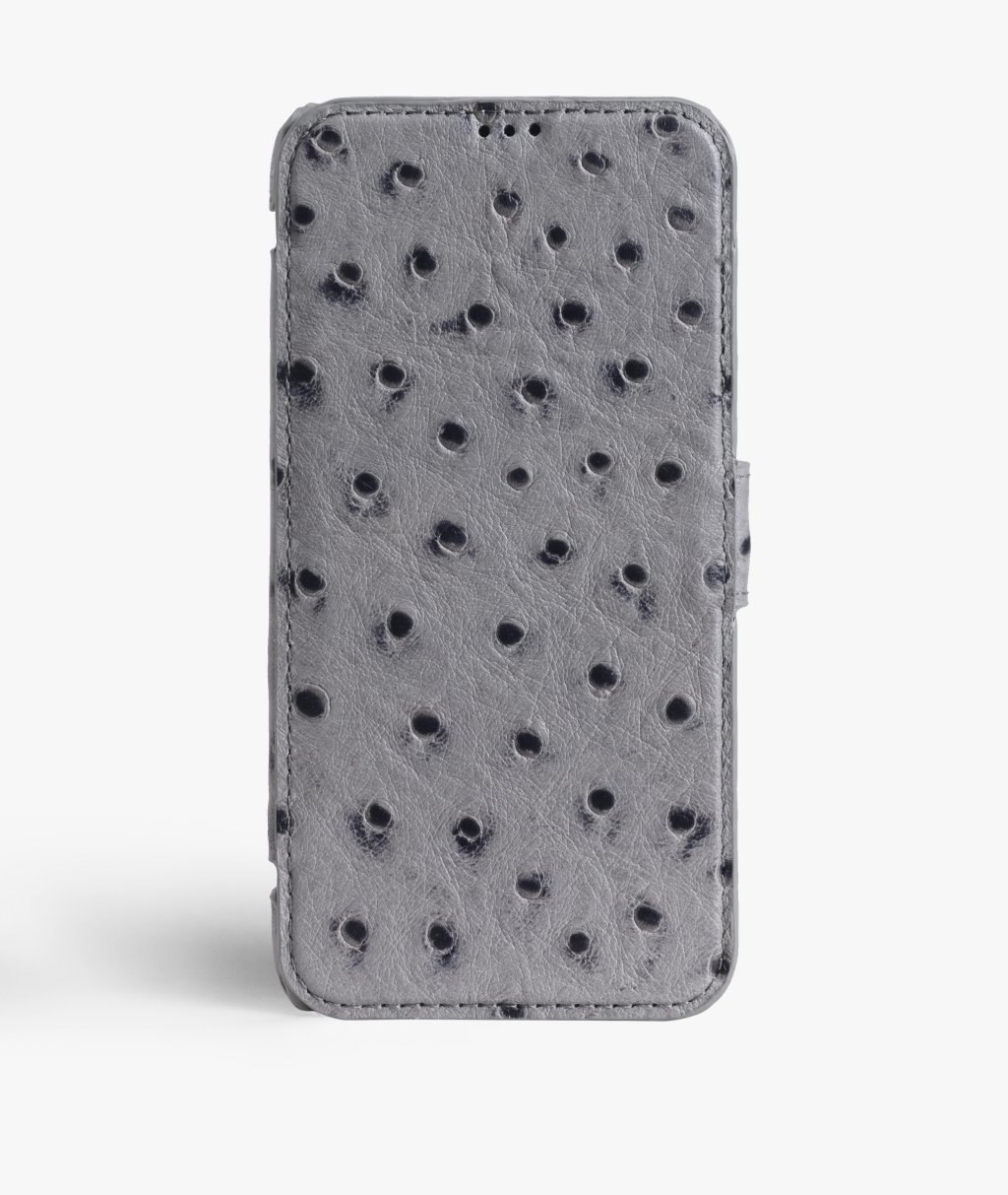 Funda cartera iPhone X/XS Ostrich Grey