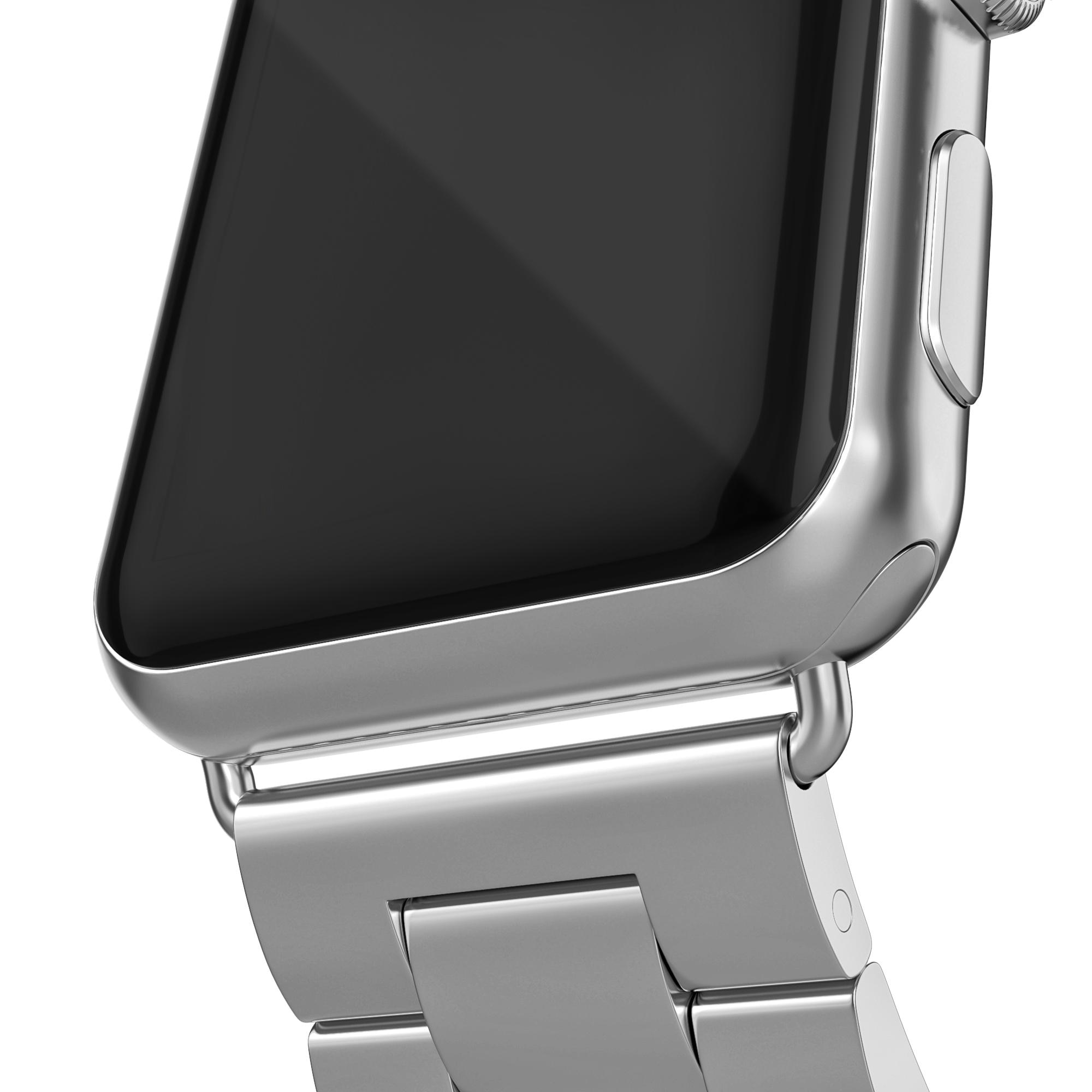 Correa de acero Apple Watch 44mm plata