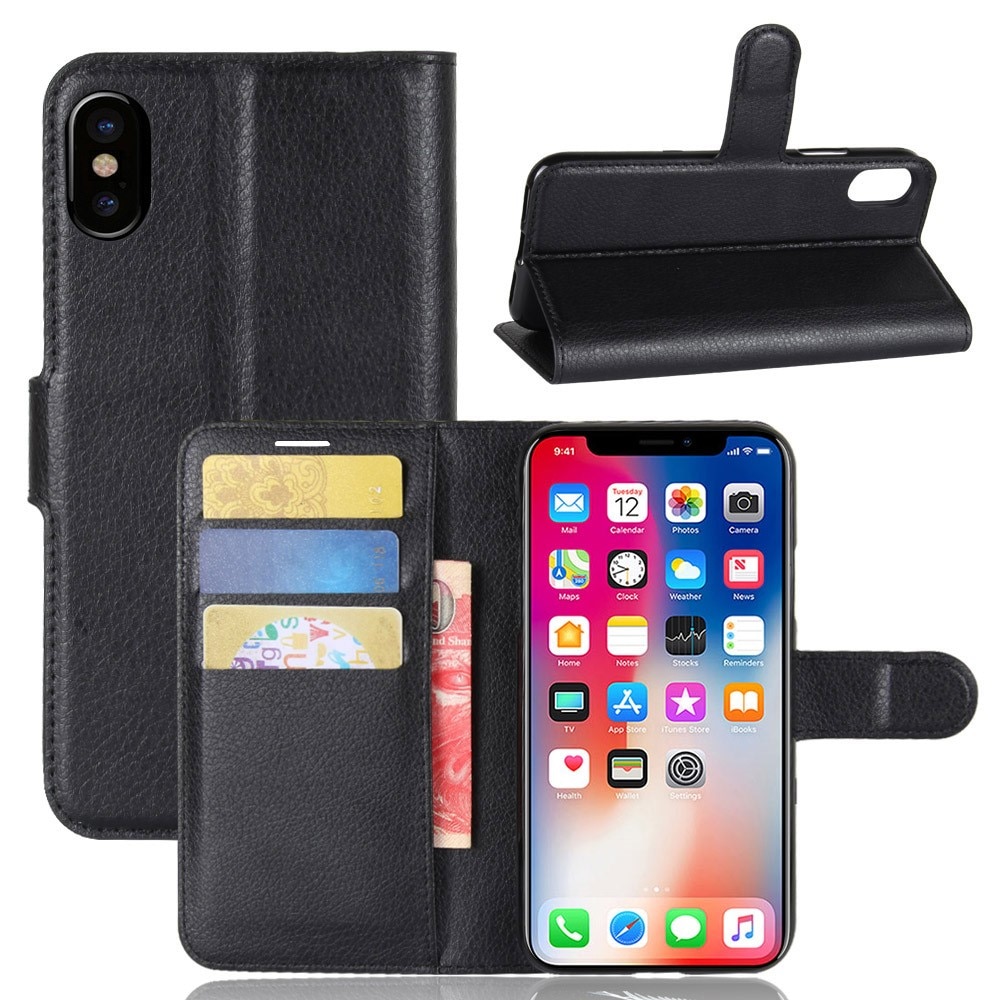 Funda cartera iPhone X/XS Negro