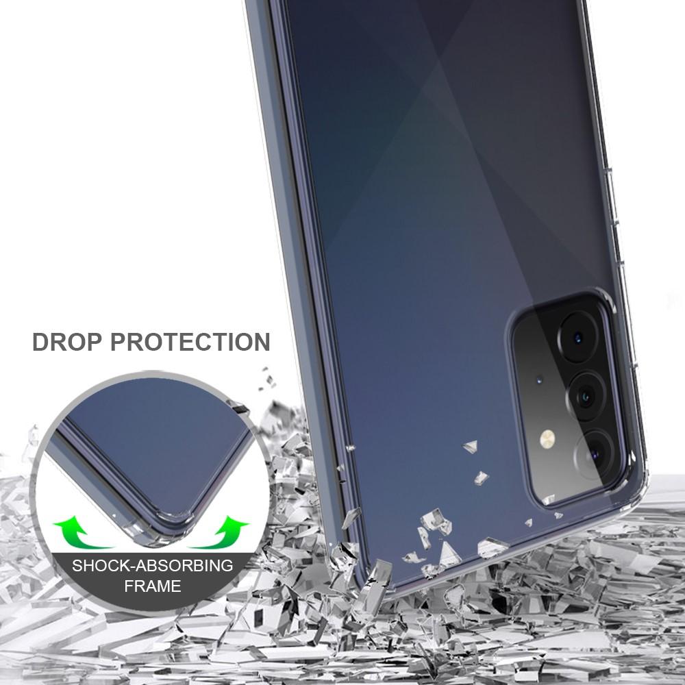 Funda híbrida Crystal Hybrid para Samsung Galaxy A72 5G, transparente