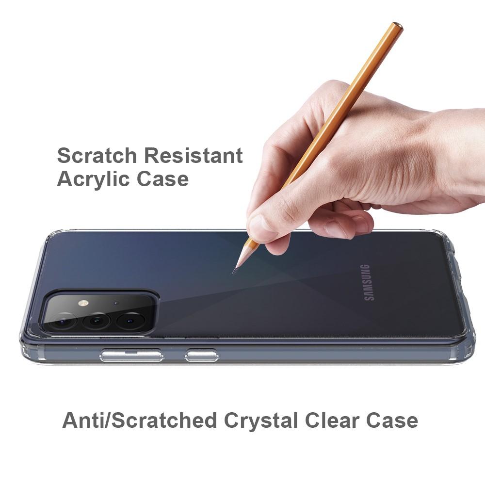 Funda híbrida Crystal Hybrid para Samsung Galaxy A72 5G, transparente